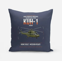 Thumbnail for Korea Aerospace Industries KUH-1 Surion design on navy blue pillow