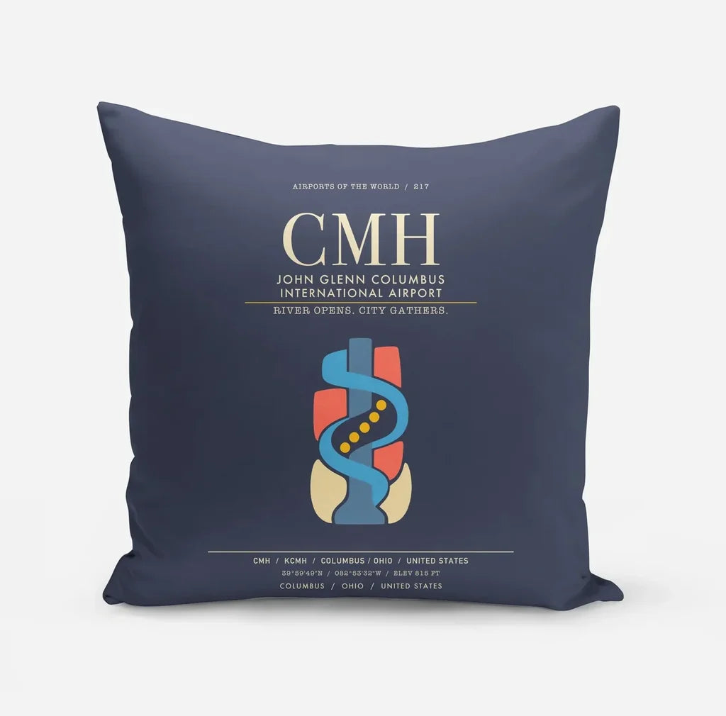 John Glenn Columbus International Airport CMH - Navy Blue