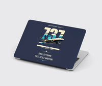 Thumbnail for Boeing 737 MAX 7 design on navy blue MacBook case