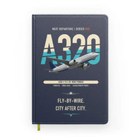 Thumbnail for Airbus A320 design on navy blue notebook