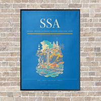 Thumbnail for Salvador - Deputado Luis Eduardo Magalhaes International Airport SSA - Canvas Framed - Turquoise