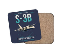 Thumbnail for S-3B Viking design on navy blue 1 piece coaster