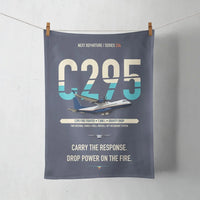 Thumbnail for Airbus C295 Firefighter design on navy blue towel