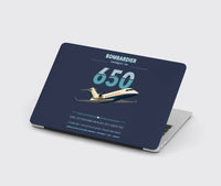 Thumbnail for Bombardier Challenger 650 design on navy blue MacBook case