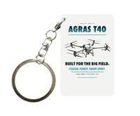Thumbnail for DJI Agras T40 Key Chain design on white key chain