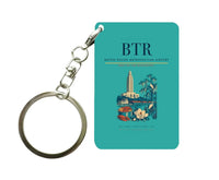 Thumbnail for Baton Rouge Metropolitan Airport (BTR) design on turquoise key chain