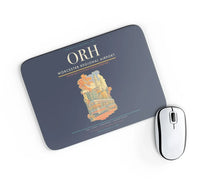 Thumbnail for Worcester Regional Airport (ORH) design on navy blue rectangle mouse pad