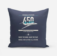 Thumbnail for Cessna Citation 650 - Citation III design on navy blue pillow