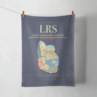 Thumbnail for Leros Municipal Airport (LRS) design on navy blue towel