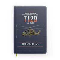 Thumbnail for Turkish Aerospace T129 ATAK Phase 2 design on navy blue notebook