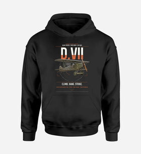 Single-Side Printing — Fokker D.VII Double-Side Hoodie