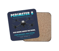 Thumbnail for Skyfront Perimeter 8 design on navy blue 1 piece coaster