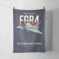 Thumbnail for Eurofighter Typhoon FGR4 design on navy blue towel