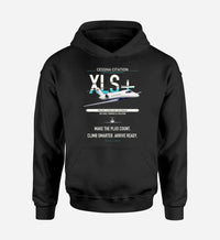 Thumbnail for Cessna Citation XLSPlus design on black double-side hoodie, single-side print