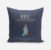 Thumbnail for Belgrade Nikola Tesla Airport BEG - Navy Blue