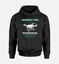Thumbnail for DJI Phantom 3 Professional design on black hoodie single side