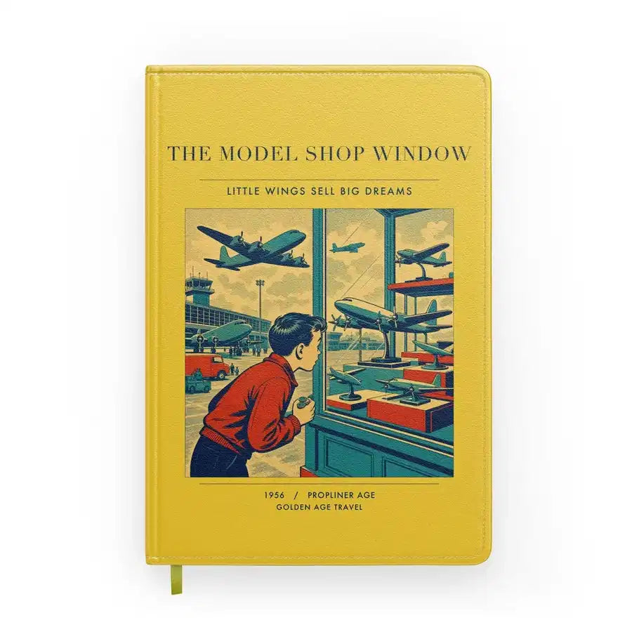 VINTAGE G4381 - The Model Shop Window - Designed Notebooks design on yellow