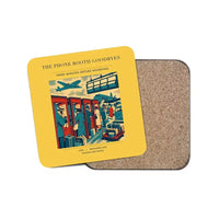 Thumbnail for The Phone Booth Goodbyes - Designed Coasters design on yellow 1-piece