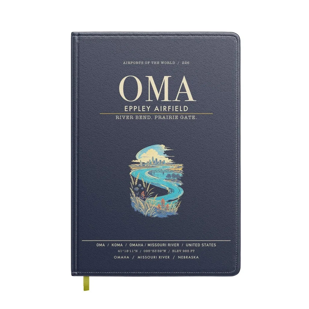 Omaha Eppley Airfield OMA - Navy Blue