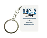 Thumbnail for DHC-2 Beaver Mk I design on white designed key chain, double-side print