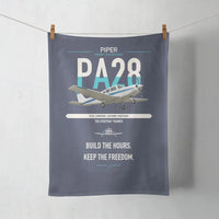 Thumbnail for Piper PA-28 Cherokee design on navy blue towel