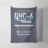 Thumbnail for DHC-6 Twin Otter Classic 300-G design on navy blue towel