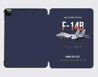 Thumbnail for F-14B Tomcat Power The Fleet design on navy blue ipad tablet case