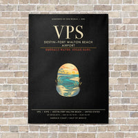 Thumbnail for Destin Fort Walton Beach Airport VPS - Canvas Framed - Black