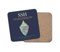 Thumbnail for Sharm El Sheikh International Airport (SSH) design on navy blue 1 piece coaster