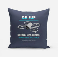 Thumbnail for DJI Flip design on navy blue pillow