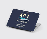 Thumbnail for Airbus ACJ350 / exact ACJ350-900 design on navy blue MacBook case