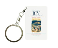 Thumbnail for Milas-Bodrum Airport BJV Key Chain design on white key chain