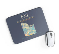 Thumbnail for Nîmes-Alès-Camargue-Cévennes Airport (FNI) design on navy blue rectangle mouse pad