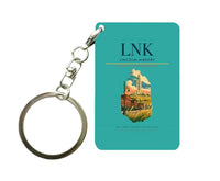 Thumbnail for Lincoln Airport (LNK) design on turquoise key chain