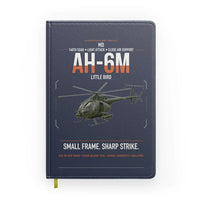 Thumbnail for MD AH-6M Little Bird design on navy blue notebook