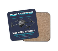 Thumbnail for DJI Mavic 3 Enterprise design on navy blue 1 piece coaster