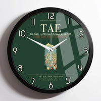 Thumbnail for Daegu International Airport TAE Wall-Clock Framed - Dark Green