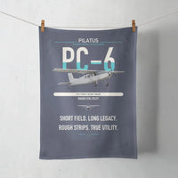 Thumbnail for Pilatus PC-6 Porter design on navy blue towel