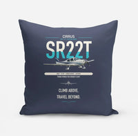 Thumbnail for Cirrus SR22T design on navy blue pillow