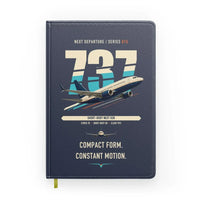 Thumbnail for Boeing 737-700 NG design on navy blue notebook