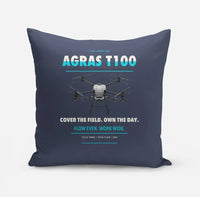 Thumbnail for DJI Agras T100 design on navy blue pillow