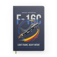 Thumbnail for F-16C Fighting Falcon design on navy blue notebook