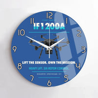 Thumbnail for Inspired Flight IF1200A design on blue no frame wall clock