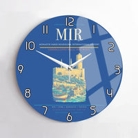 Thumbnail for Monastir Habib Bourguiba International Airport (MIR) design on blue no frame wall clock