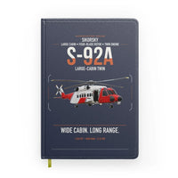 Thumbnail for Sikorsky S-92A design on navy blue notebook