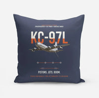 Thumbnail for KC-97L STRATOFREIGHTER design on navy blue pillow