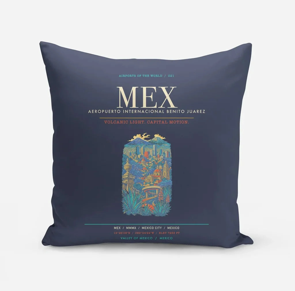 Mexico City Benito Juarez International Airport MEX - Navy Blue