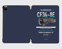 Thumbnail for CF34-8E design on navy blue ipad tablet case