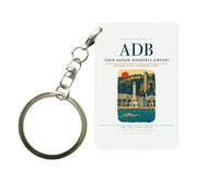 Thumbnail for Izmir Adnan Menderes Airport ADB Key Chain design on white key chain