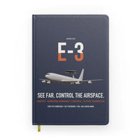 Thumbnail for E-3 Sentry AWACS design on navy blue notebook